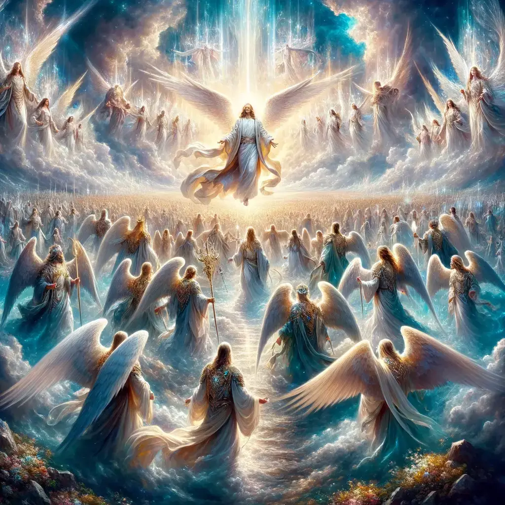 CHatGPT imagines the Messiah at the head of a vast angelic force